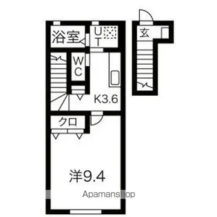 GRAND CLAIRE(グランクレール)B棟【2階】の間取り