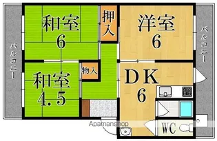 永慶寺マンション【1階】の間取り