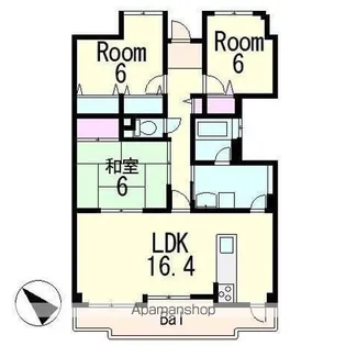 レジデンス草津【105号室】の間取り