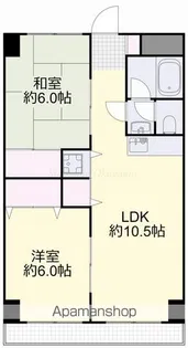 ドミール坂本【305号室】の間取り