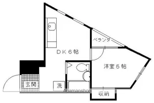 シャトレカルマン【401号室】の間取り