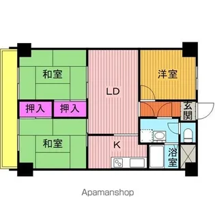 三浦マンション【1階】の間取り