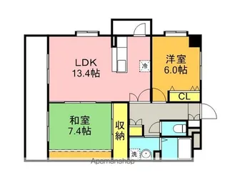 ラ メイユール【1階】の間取り