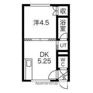 松下ハイツ江別Ⅱ【405号室】の間取り