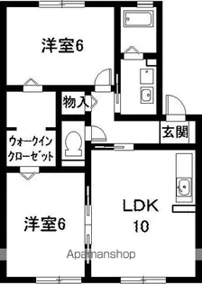 グリーンフィールド【1階】の間取り