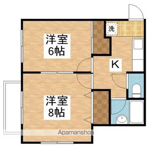 ブロードウェータウンA棟【2階】の間取り