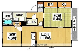 DAIKENN浜寺南町D棟【2階】の間取り