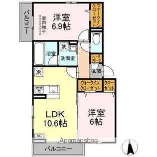 GREEN GARDEN【2階】の間取り