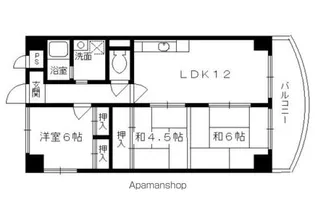 コンフォール【5B号室】の間取り