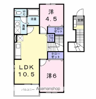 リュミエール・K B【2階】の間取り