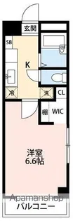 エスポワール黒髪【3階】の間取り