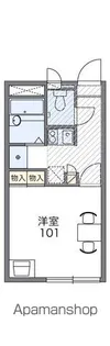 レオパレスエスポワール秋桜【2階】の間取り