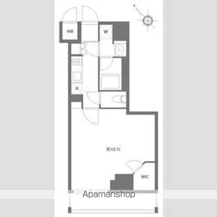 ケーディーエックスレジデンス豊洲【5階】の間取り