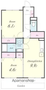 クレベール【1階】の間取り