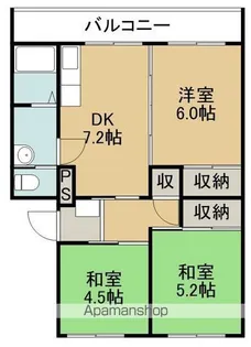 メゾン・ド・シャモニー【306号室】の間取り