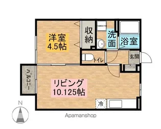 ボナールメゾン【201号室】の間取り