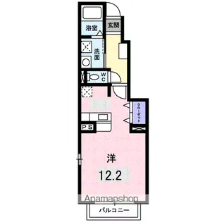 カーサ西田【103号室】の間取り