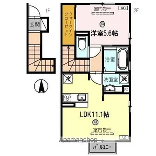 メディオカーサY【2階】の間取り