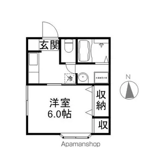 アンジュール【1-A号室】の間取り