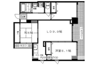 メゾン油小路【403号室】の間取り