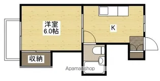 コーポピスガ【1階】の間取り