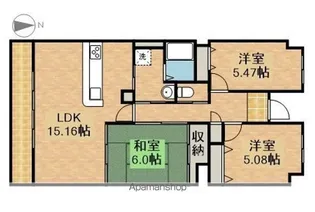 カネキビル【5階】の間取り