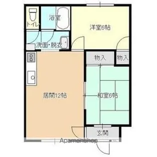 コーポ菊【5号室】の間取り