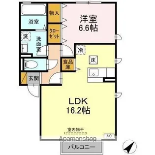アグライア アリッサ A【1階】の間取り
