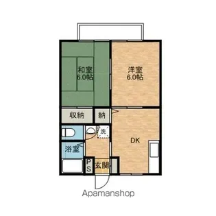 サンライズハイツ【102号室】の間取り