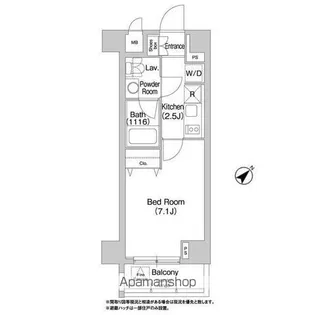 コンフォリア豊洲【8階】の間取り