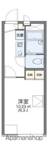 レオパレスつましな【105号室】の間取り