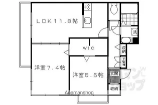 アクアリウス恵美酒【305号室】の間取り