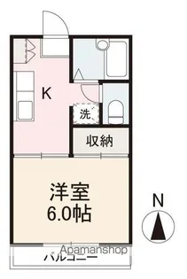 リーバハイツ伏石【105号室】の間取り