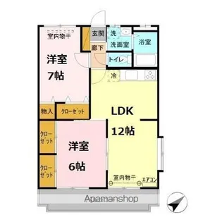 ファインステージ鴻巣【3階】の間取り
