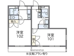 レオパレス国府台【3階】の間取り