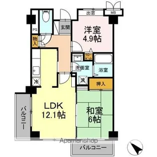 ウィステリア【5階】の間取り
