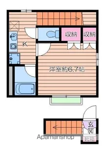 リバーサイドホシノⅣ【2階】の間取り