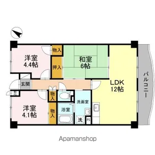 グランド・ハウス・プラム【1階】の間取り