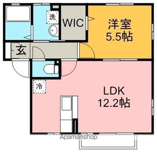 ルミエール(毛呂山)【1階】の間取り
