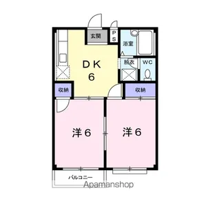 グリーンフォレスト【2階】の間取り