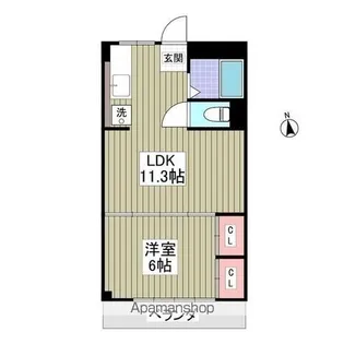 船橋セブンハイツ【3階】の間取り