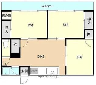 ドルフィン屋島【2階】の間取り