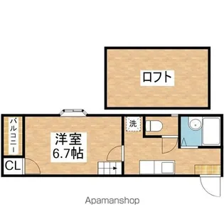 リバティー川名【2階】の間取り