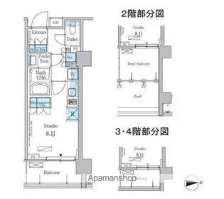 パークアクシス池田山【4階】の間取り