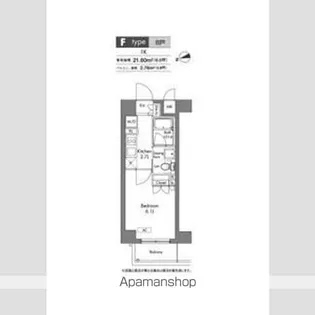 プラウドフラット神楽坂【3階】の間取り