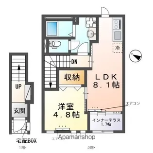 グランアサヒ【2階】の間取り