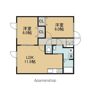 第2富士ハイツ【102号室】の間取り