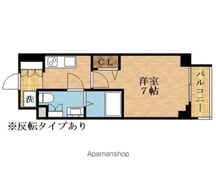 ワールドアイ大阪城EASTアドバンス【4階】の間取り