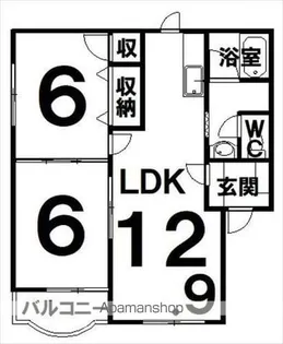 アンフィニ17−Ⅱ【1-A号室】の間取り