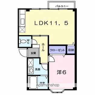 エクセレントビレッジ【1階】の間取り